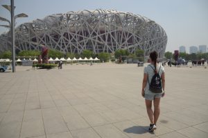 Olympiagelände Peking, Vogelnest, Nationalstadion, Beijing, China
